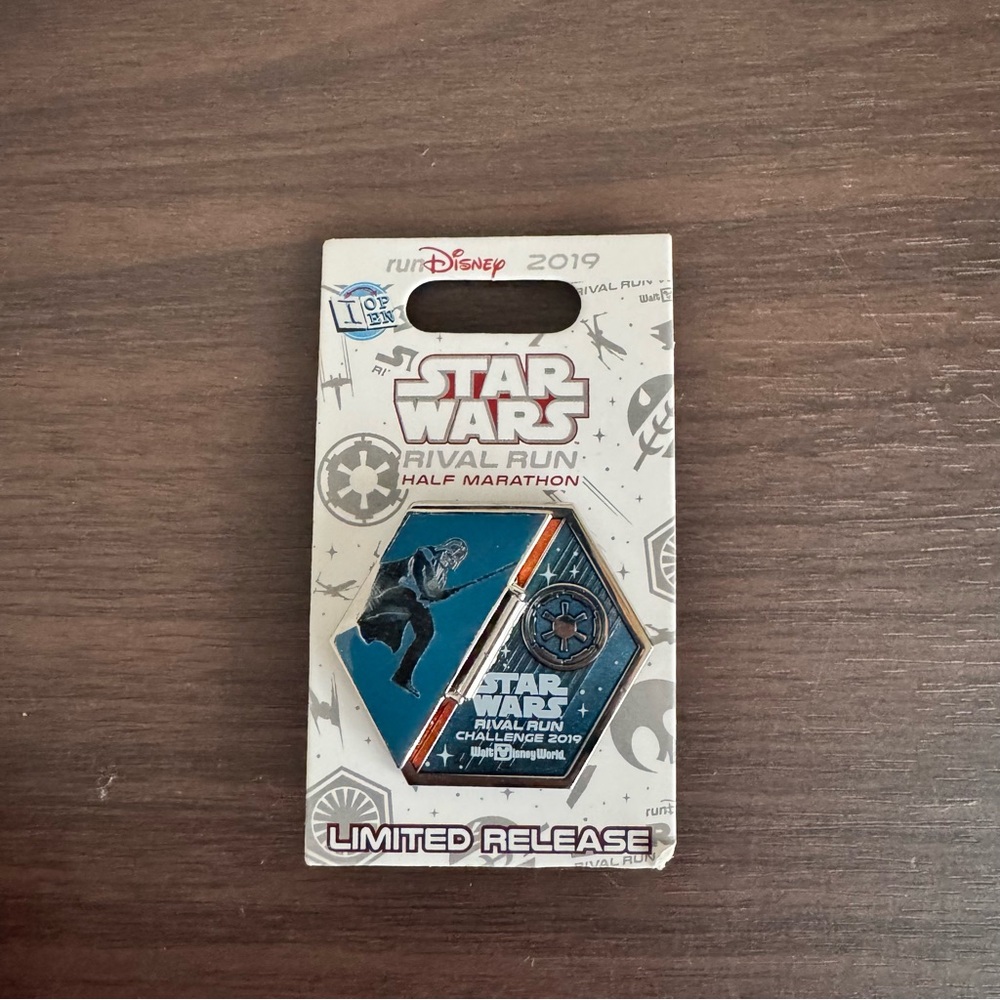Star Wars Rival Run Half Marathon‎ 19.3 Miles Pin Limited Release Disney 2019